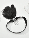 1920S Masquerade Feather Headband Gatsby Party Costume Accessory