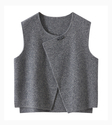Round Neck Sleeveless Knit Vest Top