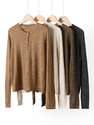 Custom-Dyed Linen Snowflake Yarn Knit Cardigan