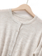Custom-Dyed Linen Snowflake Yarn Knit Cardigan