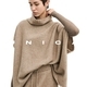 100% Wool Cape Top Women Thickened Autumn Winter Elegant Shawl Vest