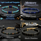 Handmade Crystal Bead Bracelet Vintage Round Stone