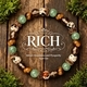 Handmade Crystal Bead Bracelet Vintage Round Stone