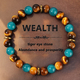 Handmade Crystal Bead Bracelet Vintage Round Stone
