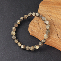Naturstein-Rhombus-facettiertes Perlenarmband für Herren