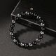 Natural Tiger's Eye & Black Obsidian Beaded Bracelet For Men