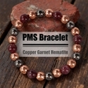 8Mm kirschrotes Granat-Perlenarmband handgefertigter Kristallschmuck