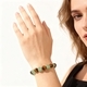 Natur-Tigerauge-Perlenarmband grüner Wohlstandsschmuck