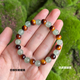 Natur-Tigerauge-Perlenarmband grüner Wohlstandsschmuck