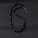 Schwarzes Vulkangestein-Perlenarmband für Herren