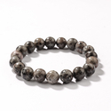 UV Glowing Natural Flame Stone Beaded Bracelet For Men