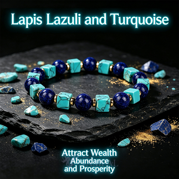L2304-New Bracelet Natural Stone Beaded Bracelet Lapis Lazuli Blue Turquoise Square Beads