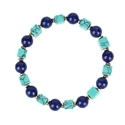 L2304-New Bracelet Natural Stone Beaded Bracelet Lapis Lazuli Blue Turquoise Square Beads