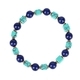 L2304-New Bracelet Natural Stone Beaded Bracelet Lapis Lazuli Blue Turquoise Square Beads
