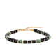 L2278-Neues Armband für Herren, schwarzer Glaswürfel & Türkis-Perlenarmband