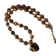 Natural Stone Heart Pendant Necklace For Women Adjustable Chain