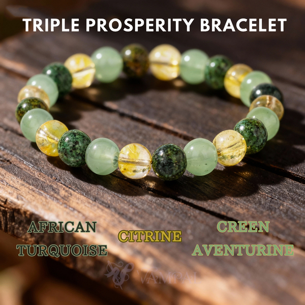 Yellow Crystal Bead Bracelet Natural Stone