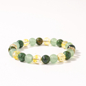 Yellow Crystal Bead Bracelet Natural Stone