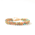 Bohemian Double-Layer Woven Beaded Agate Bracelet