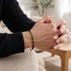 L2254-Cross-border-Armband, natürlicher Türkis, Tigerauge, schwarzer Achat, gestapeltes Armband