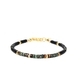L2254-Cross-border-Armband, natürlicher Türkis, Tigerauge, schwarzer Achat, gestapeltes Armband