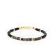 L2254-Cross-border-Armband, natürlicher Türkis, Tigerauge, schwarzer Achat, gestapeltes Armband