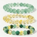 Nordic Style Beaded Crystal Bracelet 3-Piece Set