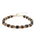 L2302-Natural Tiger's Eye Bracelet Tiger Eye Square Natural Stone Beaded Bracelet For Men
