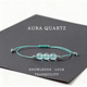 Armband aus natürlichem Mondstein mit gewebter Kordel für Damen
