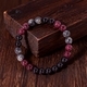 Vintage handgefertigtes Armband mit roten Granatperlen