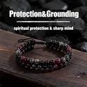 Vintage handgefertigtes Armband mit roten Granatperlen