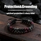 Vintage handgefertigtes Armband mit roten Granatperlen