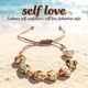 Bohemian-Regenbogen-Regenblumenstein-Armband