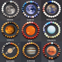 Eight Planets Natural Tiger Eye Beaded Bracelet For Men