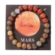 Armband mit acht Planeten aus natürlichem Tigerauge mit Perlen für Herren