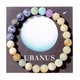 Armband mit acht Planeten aus natürlichem Tigerauge mit Perlen für Herren