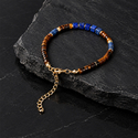 L2286-Lapis Lazuli Tiger Eye Bracelet Natural Stone Beaded Bracelet For Women Adjustable Geometric