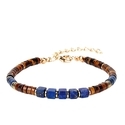 L2286-Lapis Lazuli Tiger Eye Bracelet Natural Stone Beaded Bracelet For Women Adjustable Geometric
