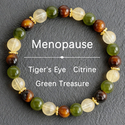 Handmade Citrine Tiger's Eye Beaded Crystal Bracelet