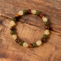 Handmade Citrine Tiger's Eye Beaded Crystal Bracelet