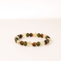 Handmade Citrine Tiger's Eye Beaded Crystal Bracelet
