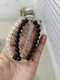Zweiteiliges Glas-Magnetarmband-Set mit Katzen- und Herzperlen