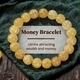 Yellow Crystal Round Bead Bracelet Hand Jewelry