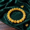 Yellow Crystal Round Bead Bracelet Hand Jewelry