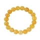 Yellow Crystal Round Bead Bracelet Hand Jewelry
