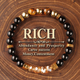 Vintage Faceted Crystal Stone Bead Bracelet For Women