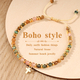 Handmade Woven Cord Strawberry Quartz Beaded Bracelet