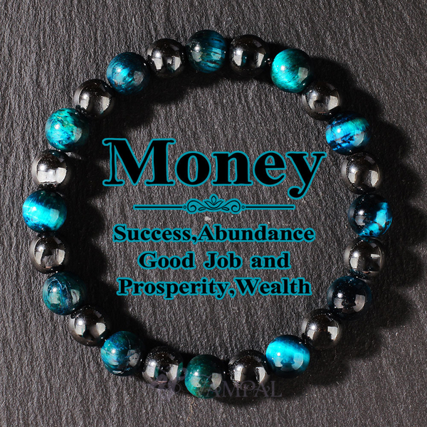 Natural Tiger Eye Beaded Bracelet For Wealth Protection