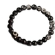 Snowflake Obsidian Evil Eye Beaded Bracelet Bangle