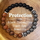Natural Tiger Eye Beaded Bracelet With Card